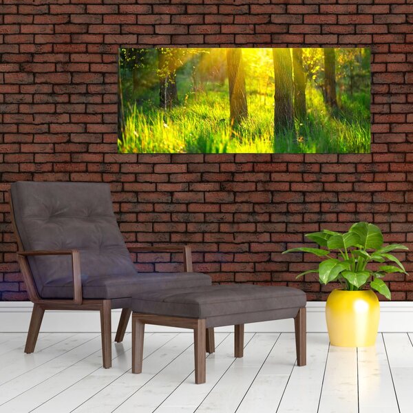 Tablou - Trezirea de primăvară a pădurii (120x50 cm)