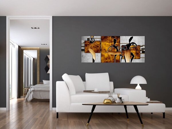 Tablou - Motiv cultura africană (120x50 cm)