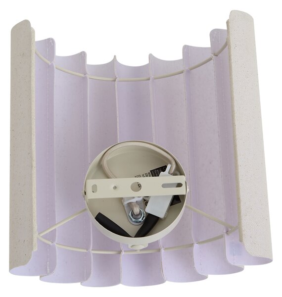 Lampă de perete Japandi bej cu in 26 cm - Scallop