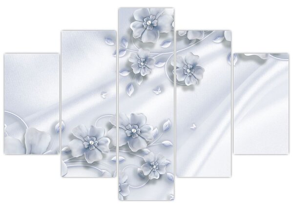 Tablou - Design flori (150x105 cm)