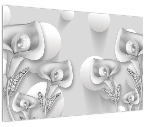 Tablou -Design flori (90x60 cm)