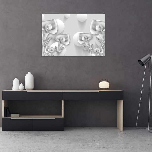 Tablou -Design flori (90x60 cm)