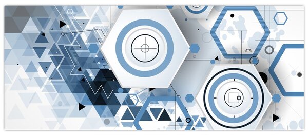 Tablou - Abstract geometric (120x50 cm)