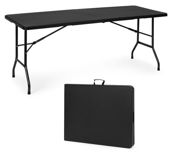 Masă pliantă pentru catering 180 cm - negru