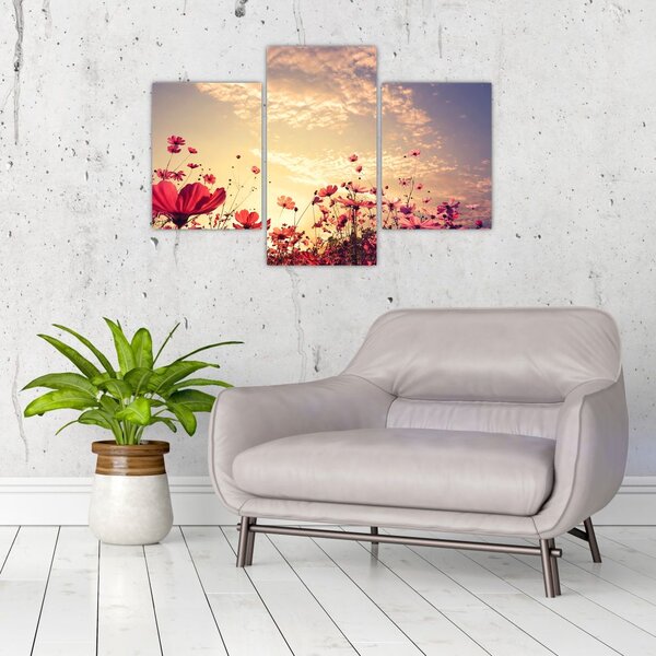 Tablou - Lunca cu flori (90x60 cm)