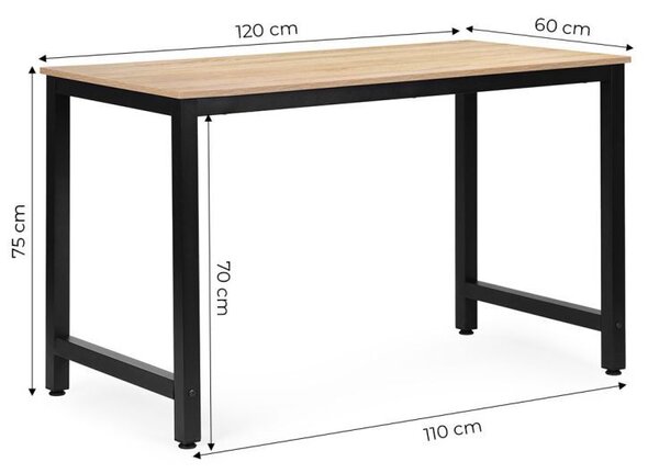 Birou pentru calculator 120 x 60 cm - birou pentru birou și cameră de student Maro