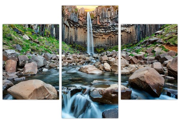 Tablou - Cascada Svartifoss, Islanda (90x60 cm)