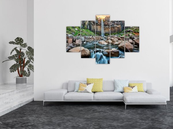 Tablou - Cascada Svartifoss, Islanda (150x105 cm)