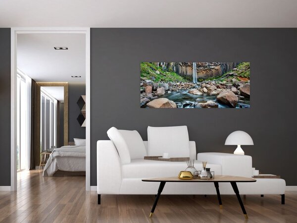 Tablou - Cascada Svartifoss, Islanda (120x50 cm)