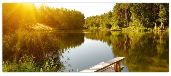 Tablou - Lac la munte (120x50 cm)