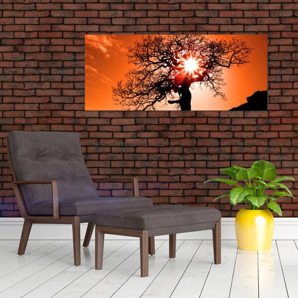 Tablou - Fag la apus de soare (120x50 cm)
