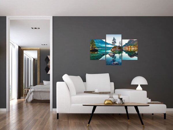 Tablou - Lacul Hintersee, Alpii Bavarezi, Austria (90x60 cm)