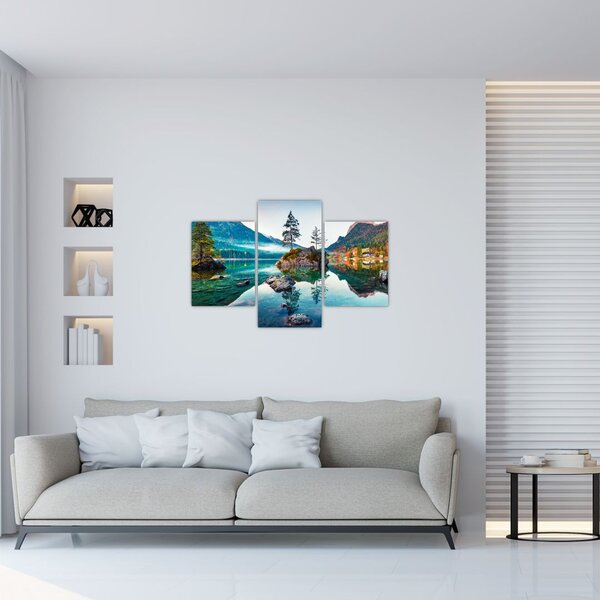 Tablou - Lacul Hintersee, Alpii Bavarezi, Austria (90x60 cm)