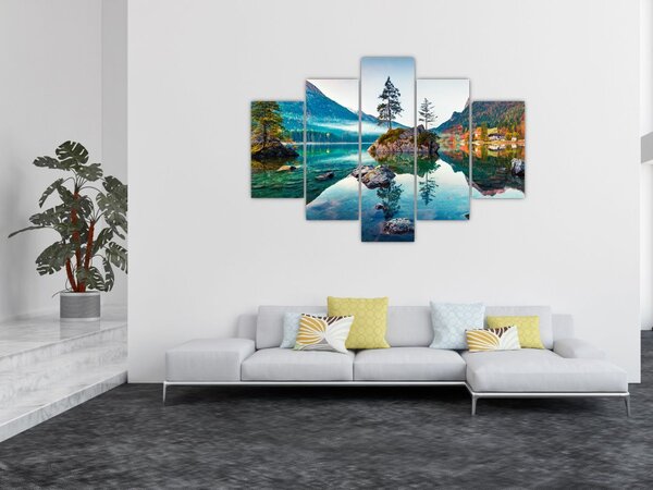 Tablou - Lacul Hintersee, Alpii Bavarezi, Austria (150x105 cm)