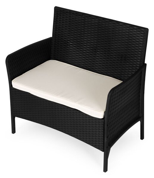 Canapea de grădină cu pernă - canapea din rattan pentru balcon și terasă
