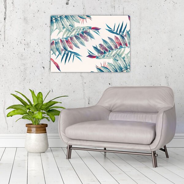 Tablou - Frunze tropicale (70x50 cm)