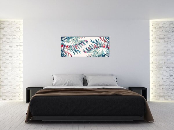 Tablou - Frunze tropicale (120x50 cm)