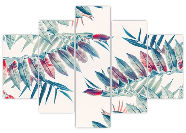 Tablou - Frunze tropicale (150x105 cm)