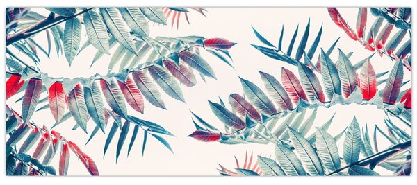 Tablou - Frunze tropicale (120x50 cm)