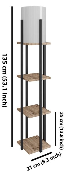 Lampadar FullHouse, 21x21x135 cm