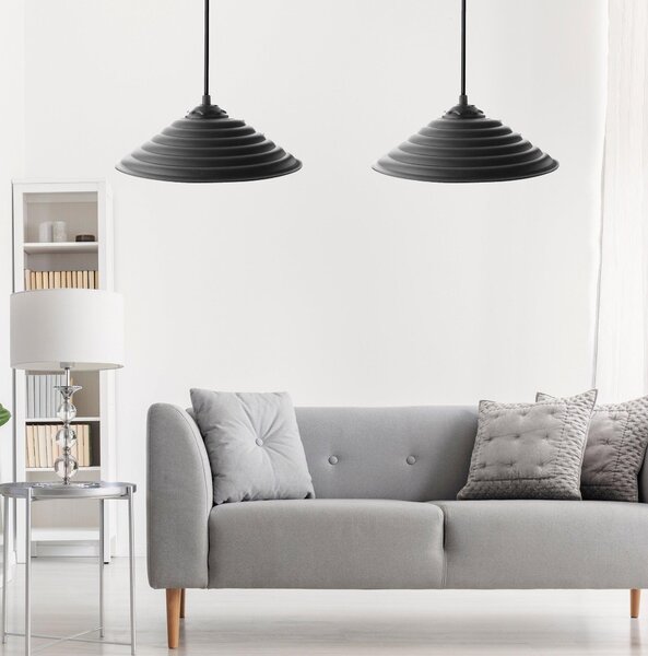 Lustra 204 Chandelier, Negru, 25x7x50 cm
