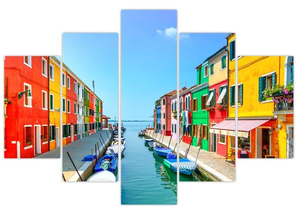 Tablou - Insula Burano, Veneția, Italia (150x105 cm)