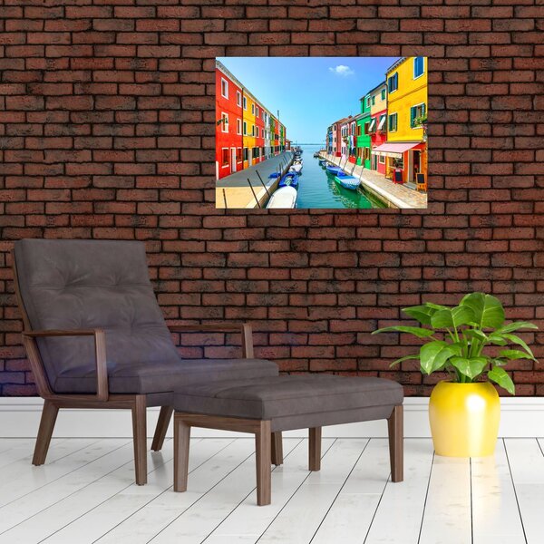 Tablou - Insula Burano, Veneția, Italia (70x50 cm)