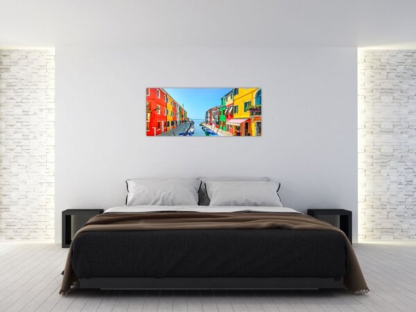 Tablou - Insula Burano, Veneția, Italia (120x50 cm)