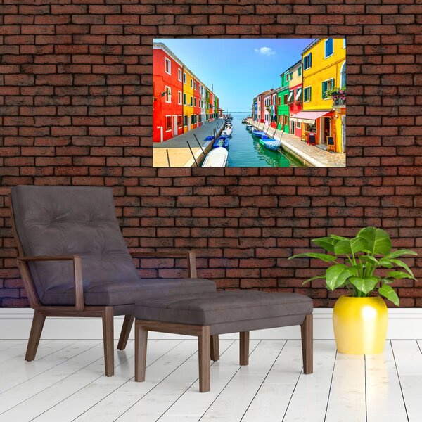 Tablou - Insula Burano, Veneția, Italia (90x60 cm)