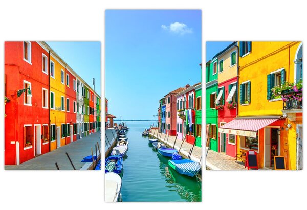 Tablou - Insula Burano, Veneția, Italia (90x60 cm)