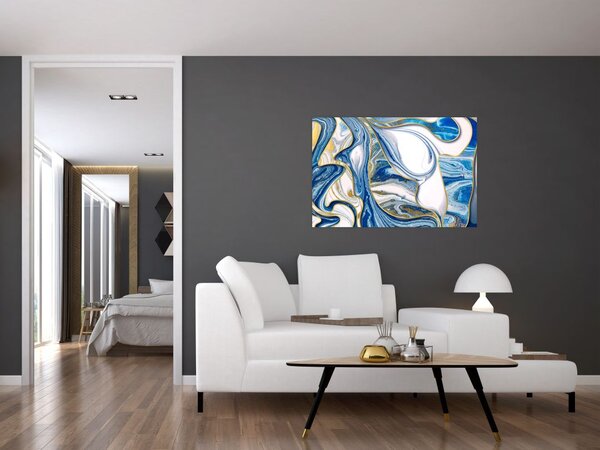 Tablou - Valuri de marmură (90x60 cm)