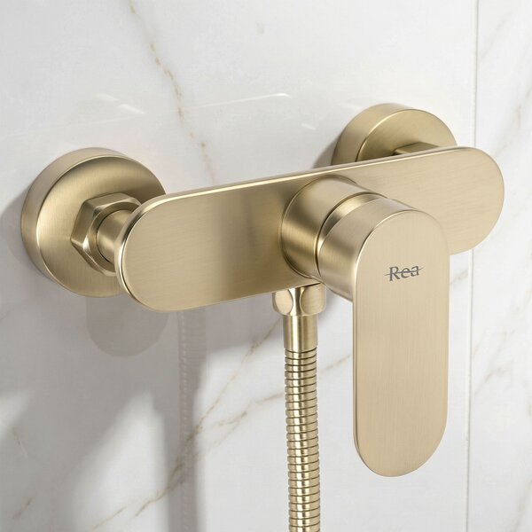Baterie de duș REA DROP Brush Gold