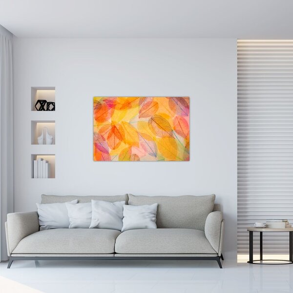 Tablou - Fundal frunze de toamnă (90x60 cm)