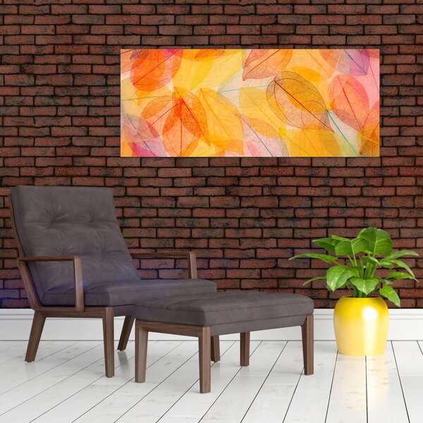 Tablou - Fundal frunze de toamnă (120x50 cm)