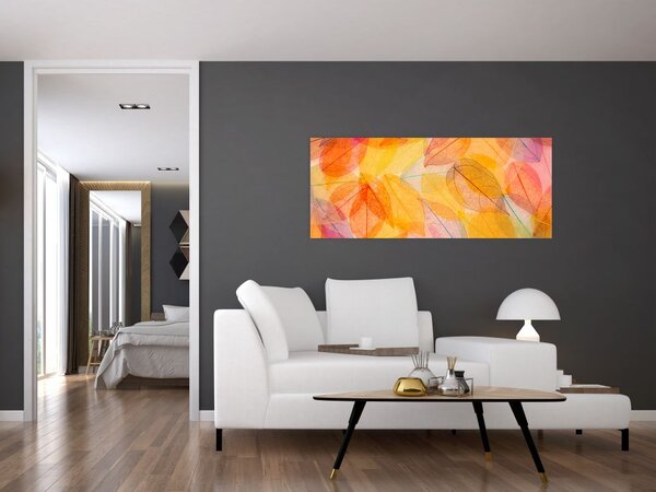 Tablou - Fundal frunze de toamnă (120x50 cm)