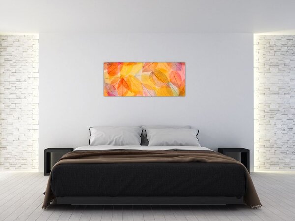 Tablou - Fundal frunze de toamnă (120x50 cm)