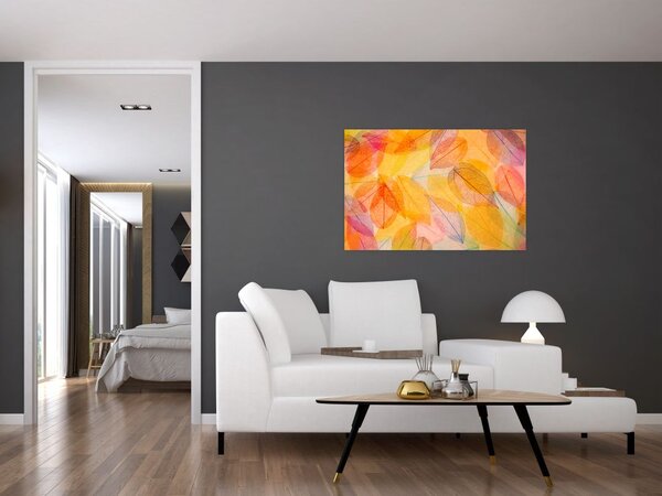 Tablou - Fundal frunze de toamnă (90x60 cm)