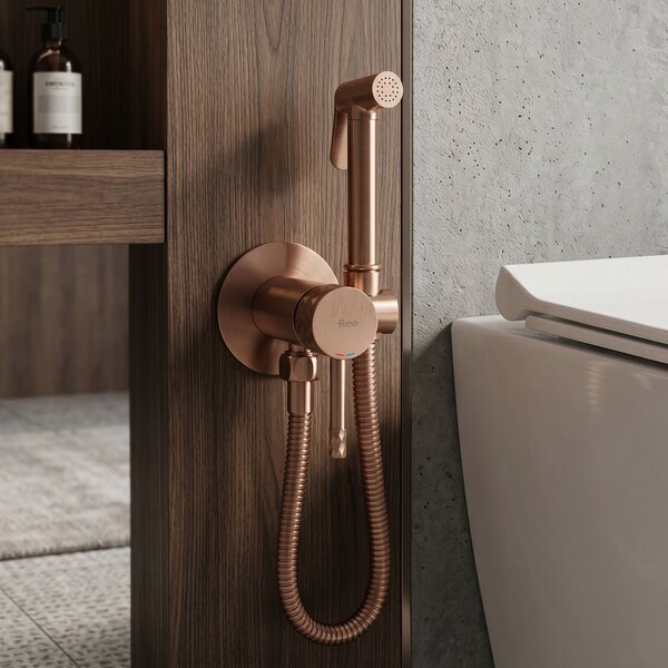 Baterie bideu Rea Lungo Loop Diamond Brush Copper