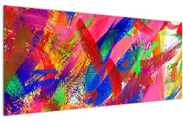 Tablou - Abstract colorat (120x50 cm)