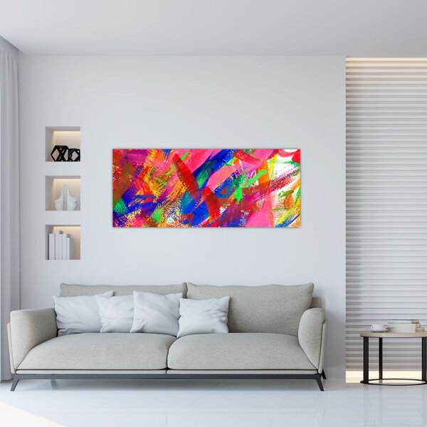 Tablou - Abstract colorat (120x50 cm)