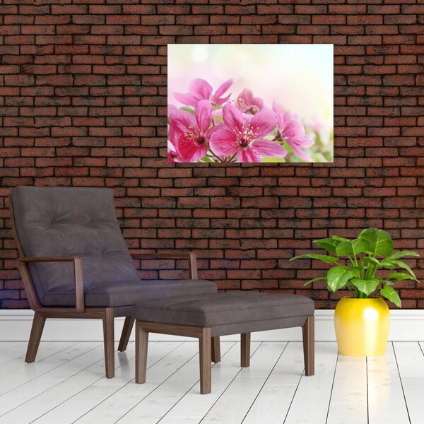Tablou - Flori roz (70x50 cm)