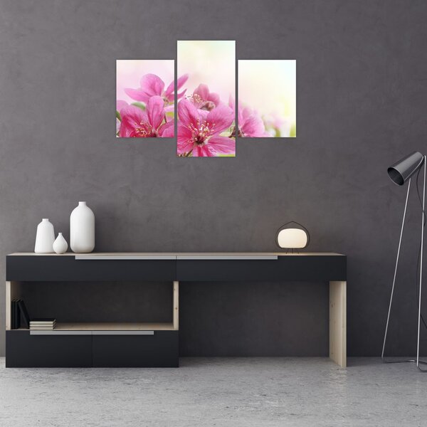 Tablou - Flori roz (90x60 cm)
