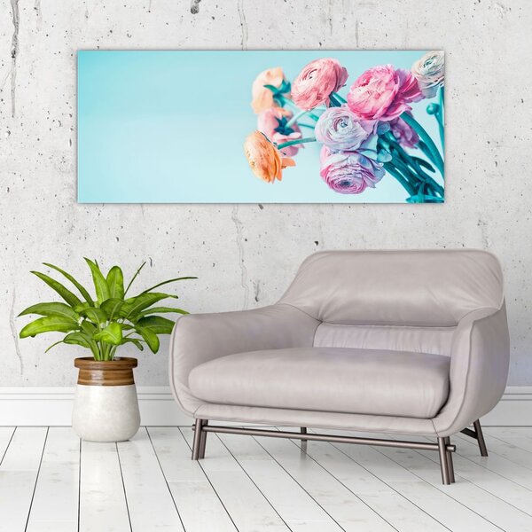 Tablou - Flori în vază (120x50 cm)