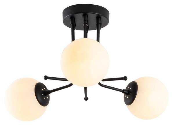 Lustra Daisy Chandelier, Negru, 48x48x34 cm