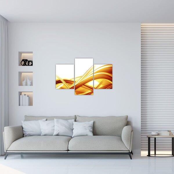 Tablou - Abstrac galben (90x60 cm)