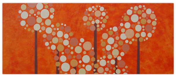 Tablou - Pădurea portocalie (120x50 cm)