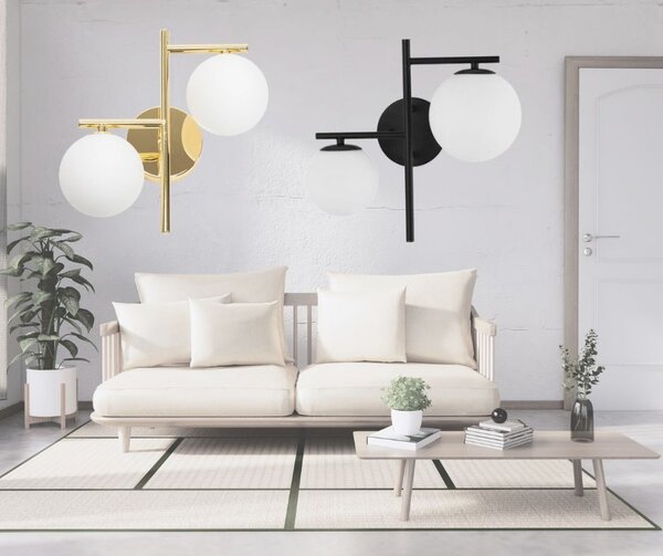 Lampă de perete elegantă 25W pentru interior Negru