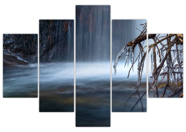 Tablou - Laguna de iarnă (150x105 cm)