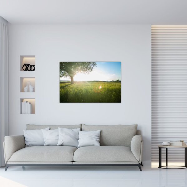 Tablou - Copac în câmp (90x60 cm)