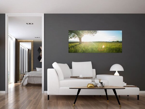 Tablou - Copac în câmp (120x50 cm)